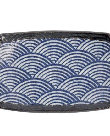 Aisai Seigaiha Tallerken  22x14 5x2   Cm