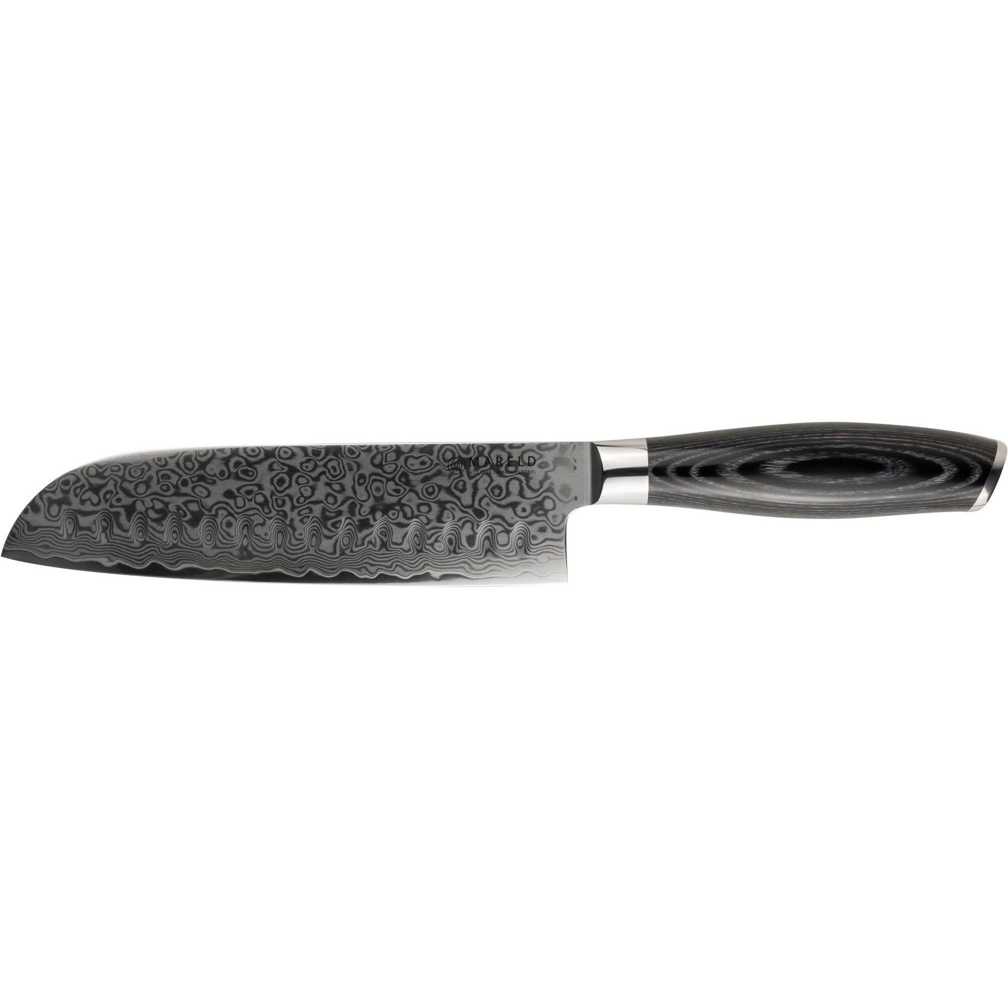Akio Santokukniv Olivenslebet 18 Cm Black