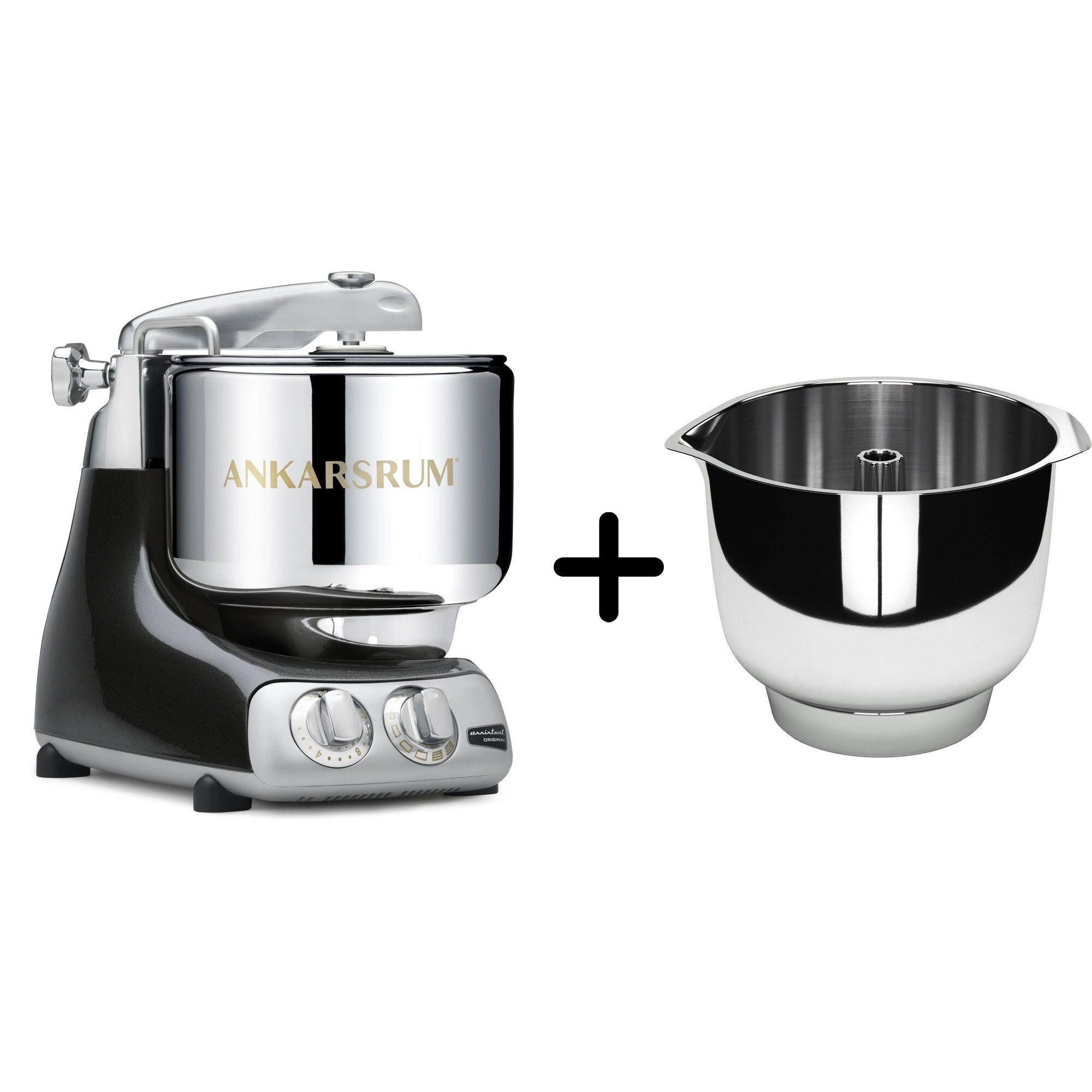 Akm 6230 Køkkenmaskine Assistent Original Piskeskål Black Diamond