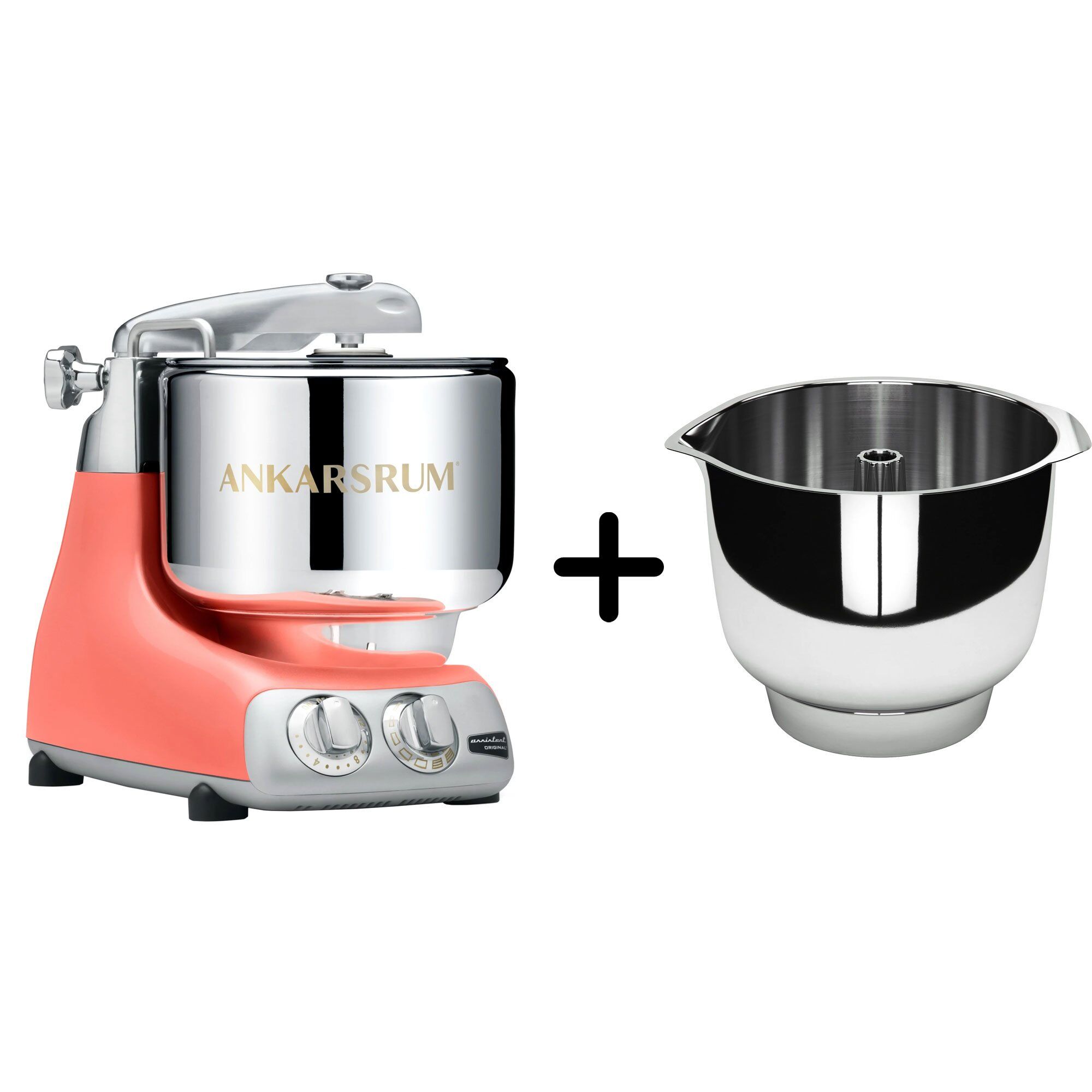 Akm 6230 Køkkenmaskine Assistent Original Piskeskål Coral Crush