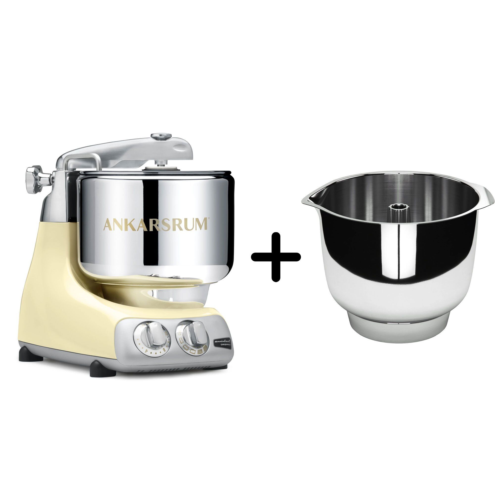 Akm 6230 Køkkenmaskine Assistent Original Piskeskål Creme