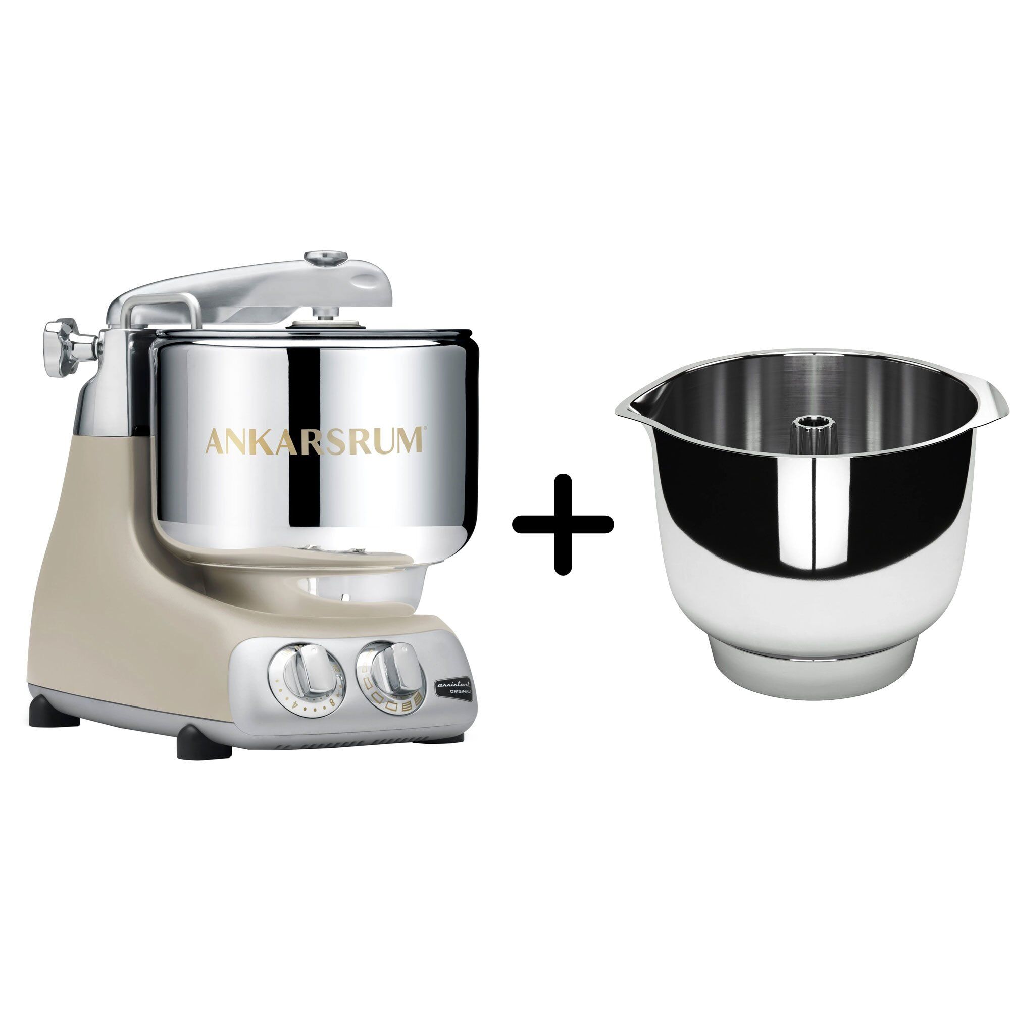 Akm 6230 Køkkenmaskine Assistent Original Piskeskål Harmony Beige