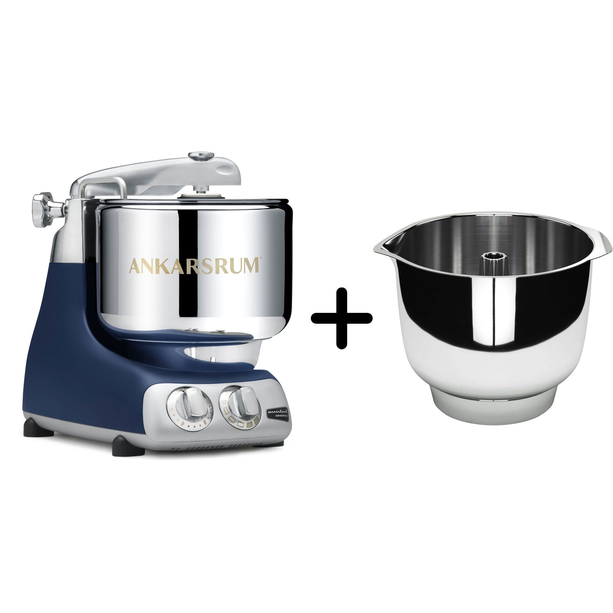 Akm 6230 Køkkenmaskine Assistent Original Piskeskål Royal Blue
