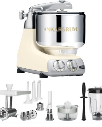 Akm 6230 Køkkenmaskine   Deluxe Pakke  Lys Creme
