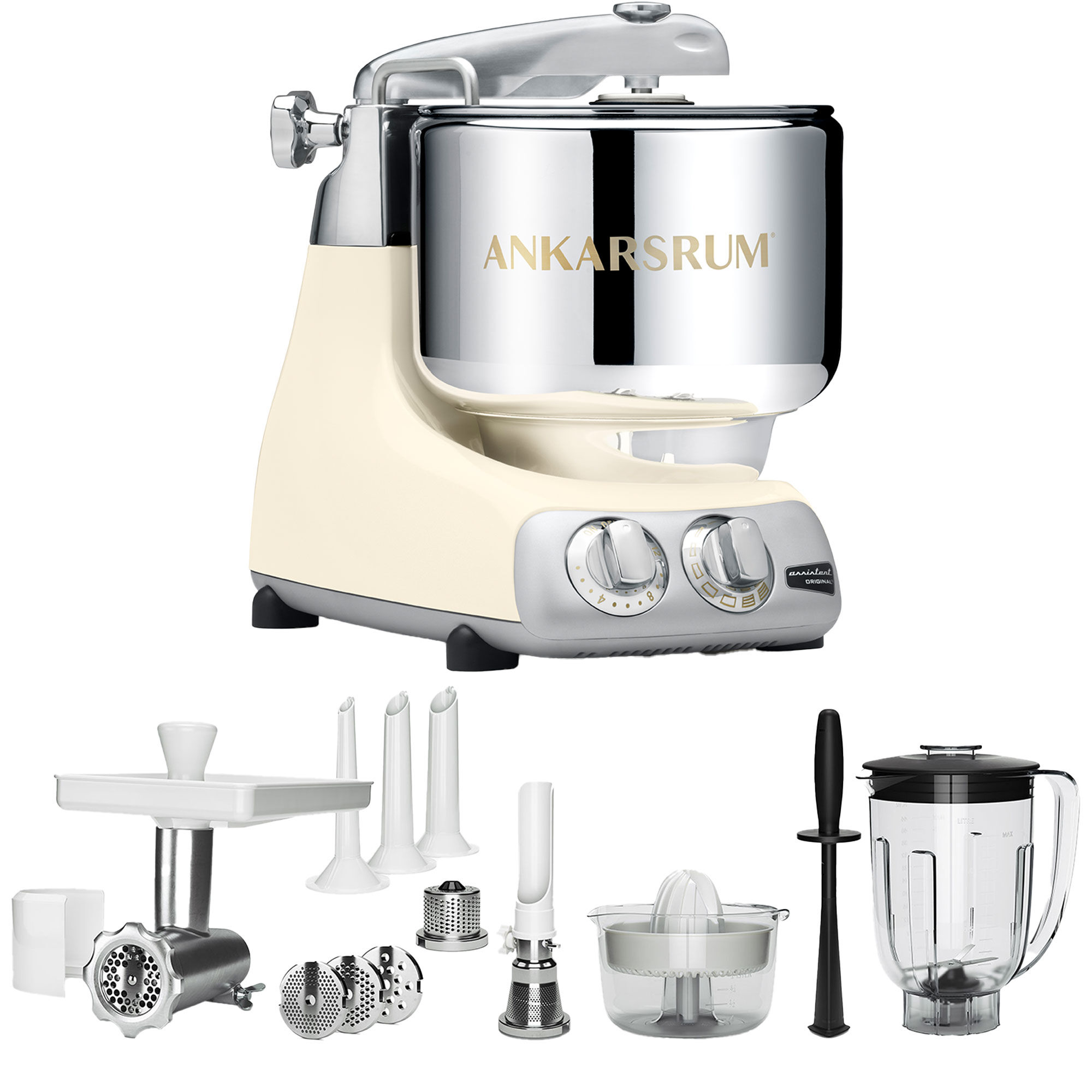 Akm 6230 Køkkenmaskine Deluxe Pakke Lys Creme