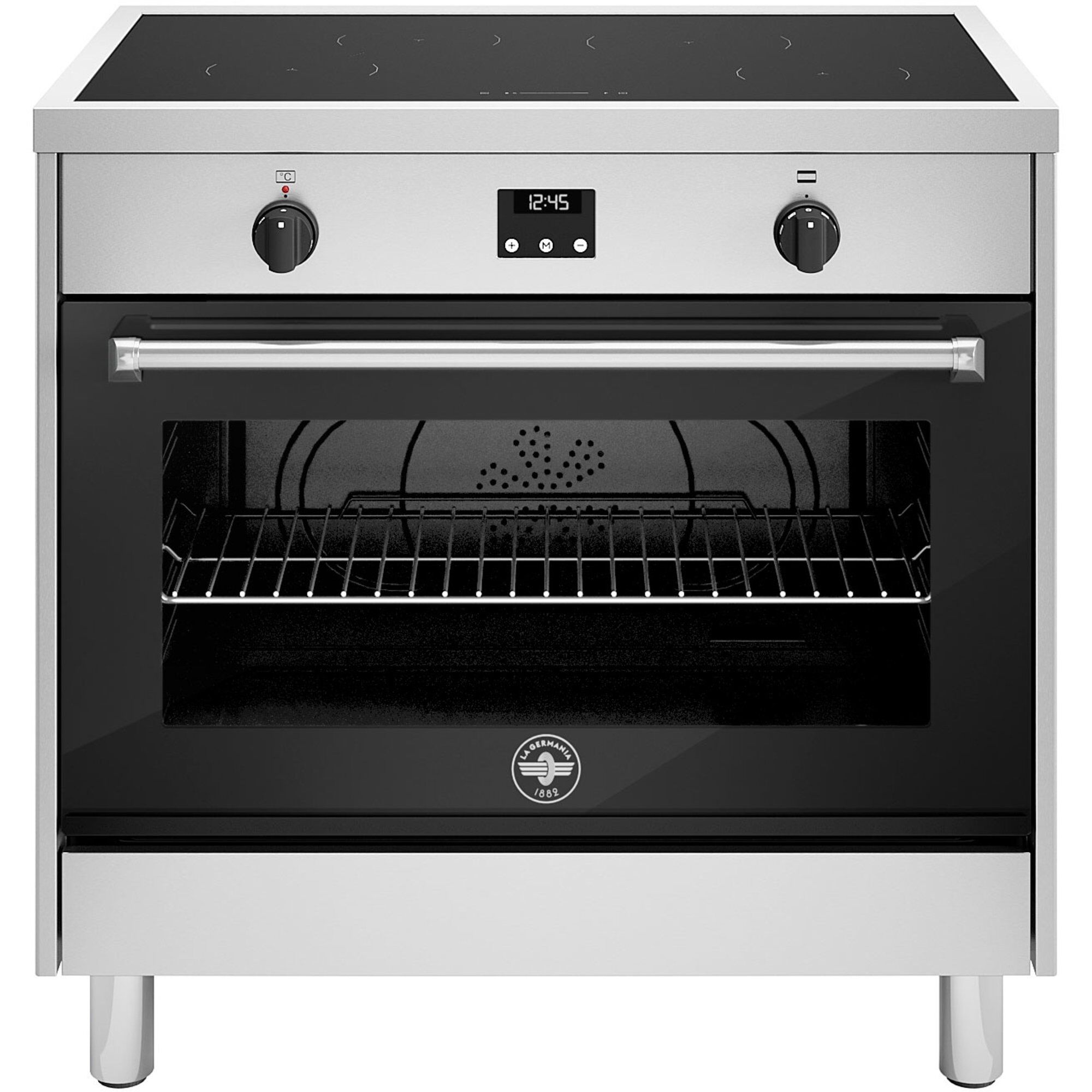 Amn964iexe Induktionskomfur Zoner 90 Cm Rustfrit Stål