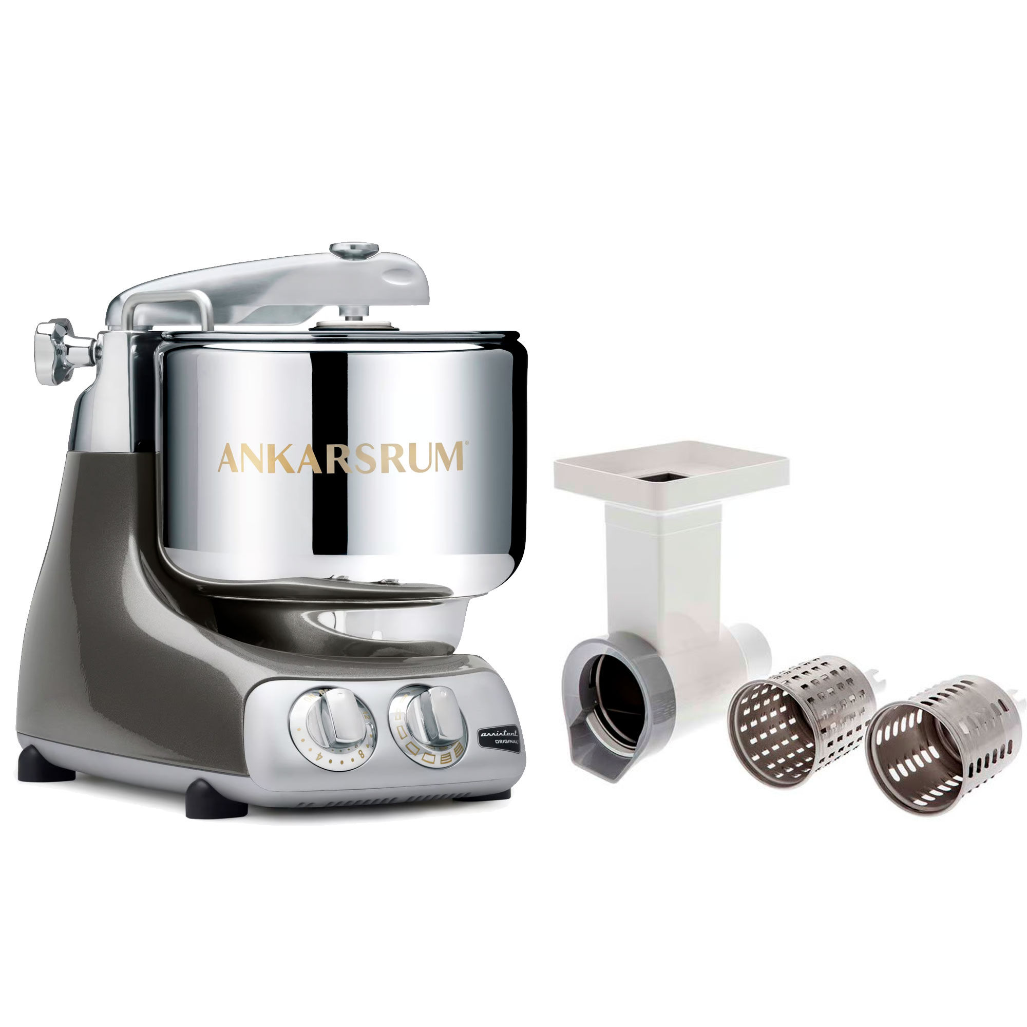 Ankarsrum Assistent Original Akm6230 Black Chrome Grøntsagssnitter