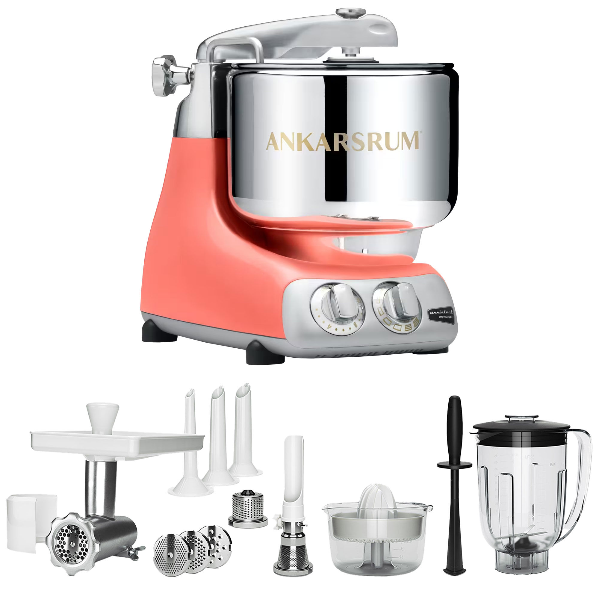 Ankarsrum Assistent Original Akm6230 Coral Crush Deluxe Tilbehørspakke