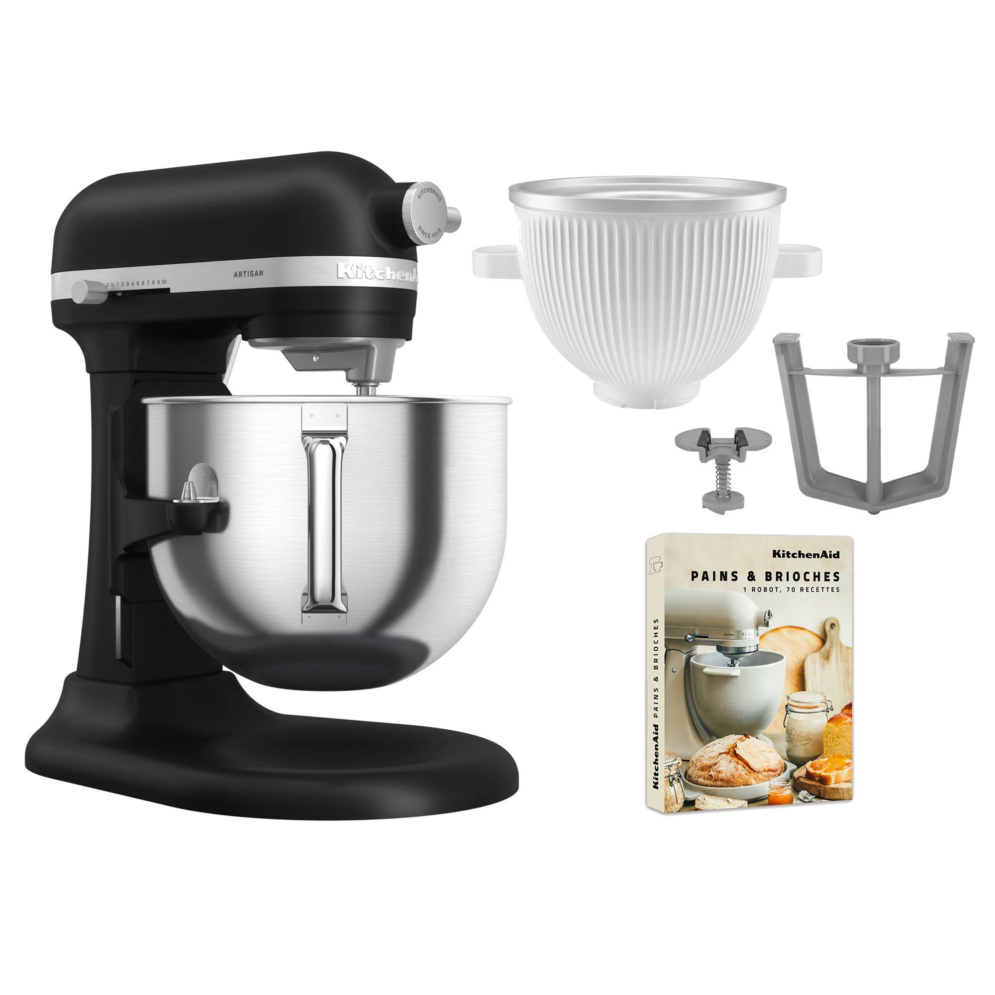 Artisan 5ksm70shxe Køkkenmaskine Liter 5ksmicm Ice Cream Maker Black Matte