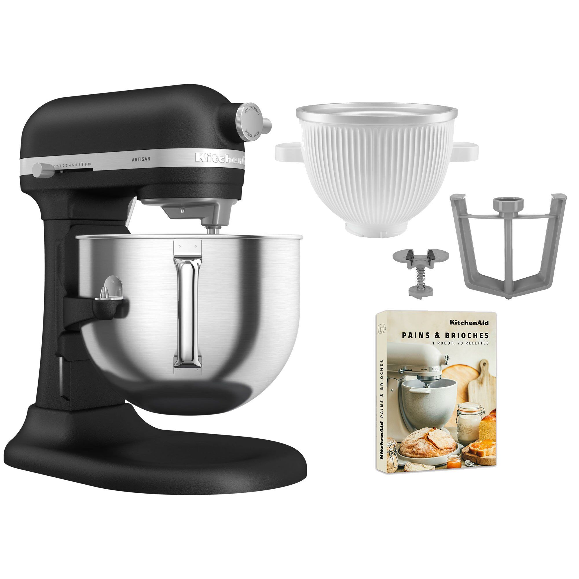 Artisan 5ksm70shxe Køkkenmaskine Liter 5ksmicm Ice Cream Maker Imperial Black