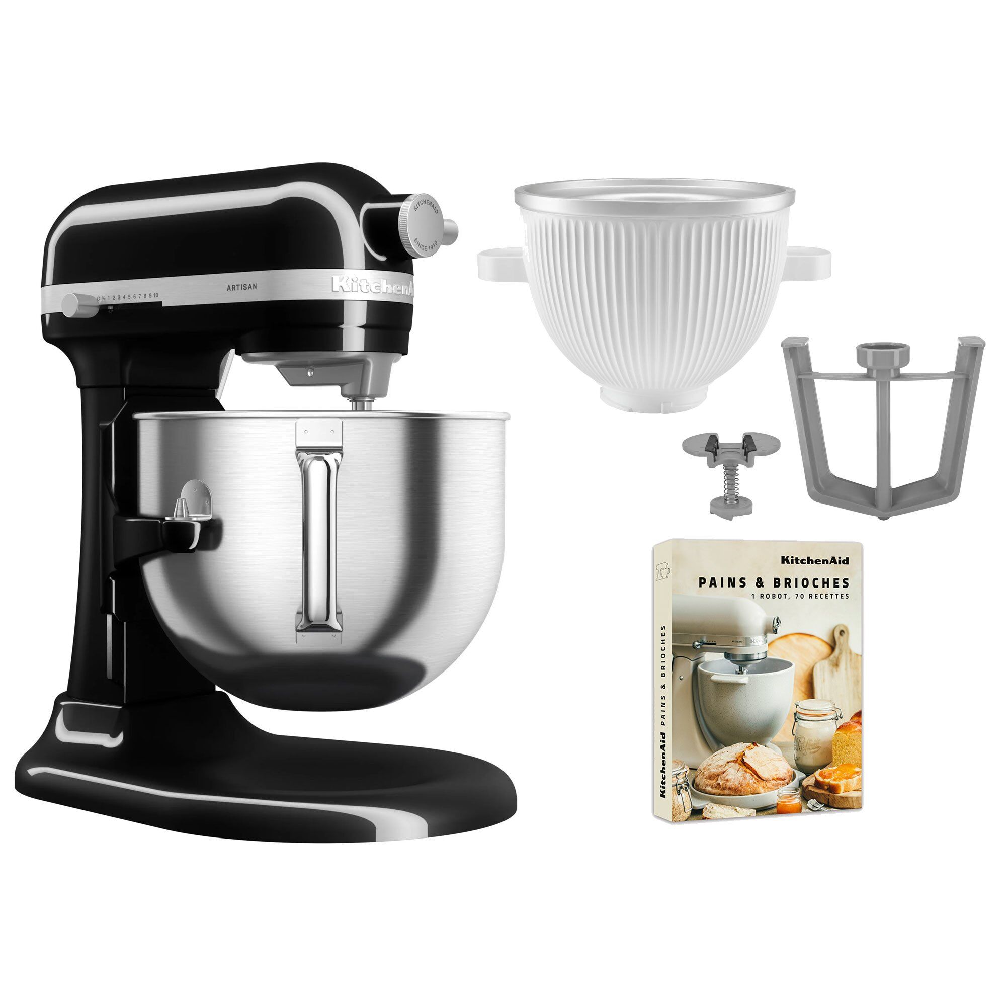 Artisan 5ksm70shxe Køkkenmaskine Liter 5ksmicm Ice Cream Maker Onyx Black