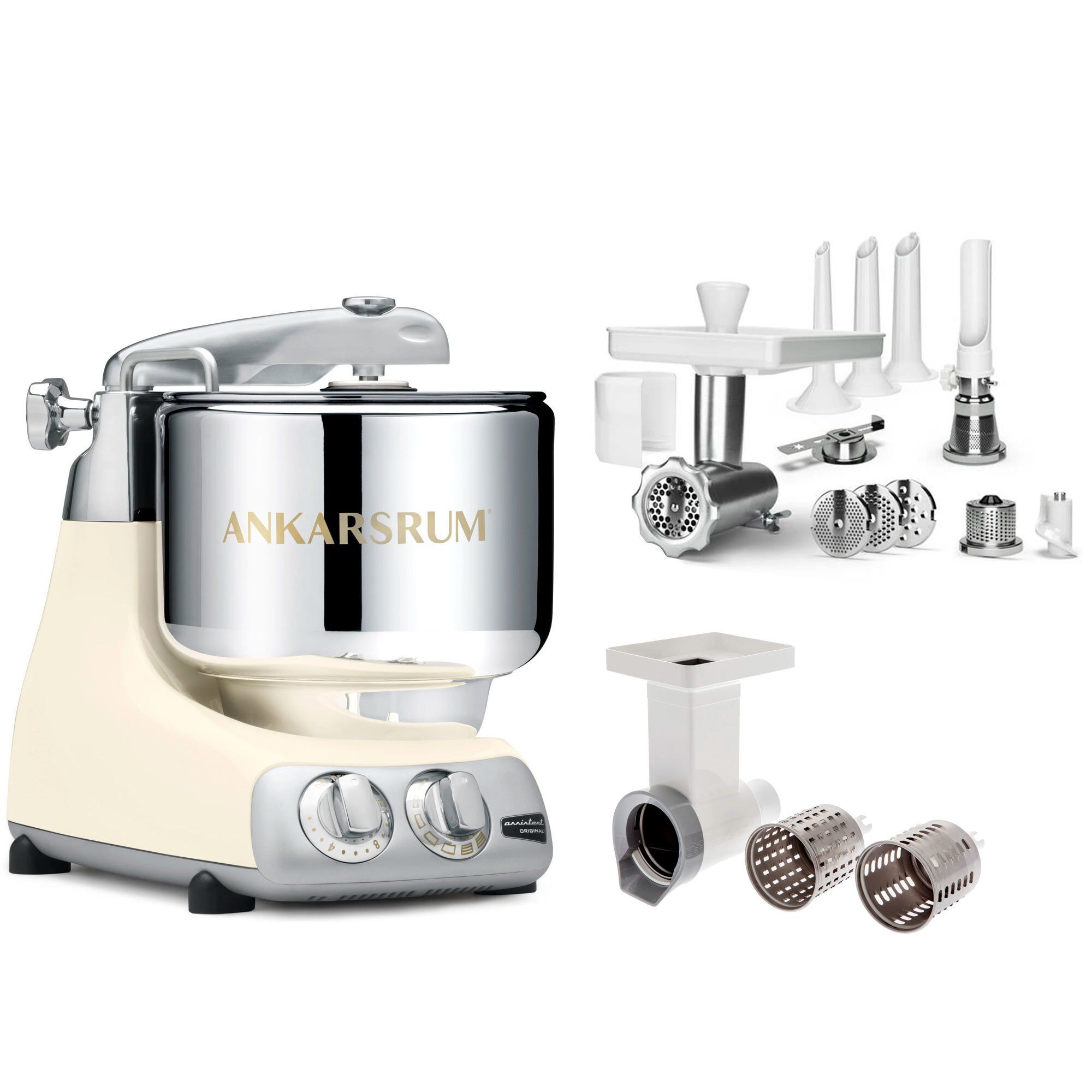 Assistent Røremaskine Large Tilbehørspakke Light Creme