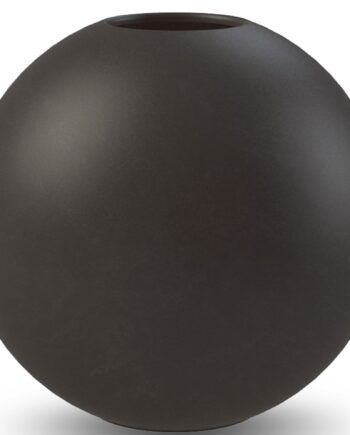Ball Vase  20 Cm  Black