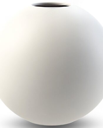 Ball Vase  20 Cm  White
