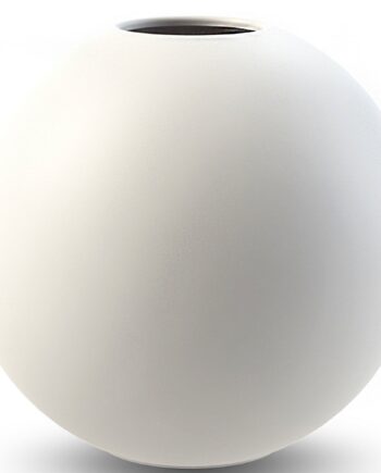 Ball Vase  10 Cm  White