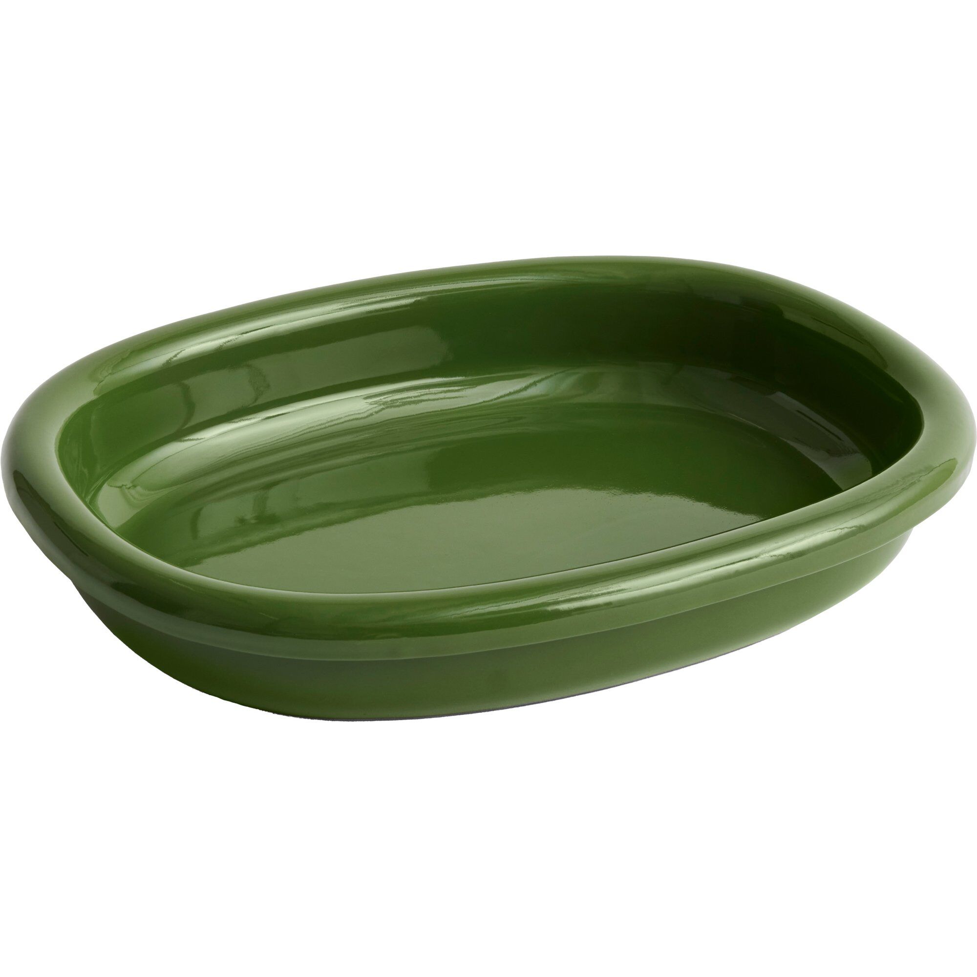 Barro Oval Tallerken Large Grøn