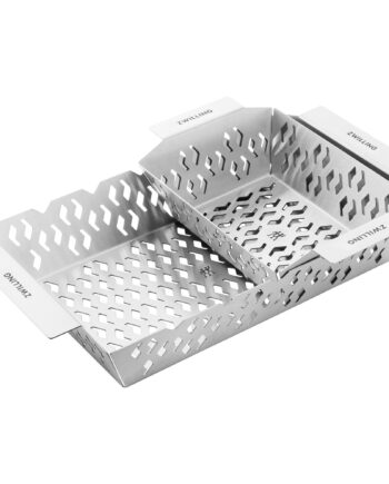 Bbq  Rektangulær Grillkurv   Stk  Small   Medium