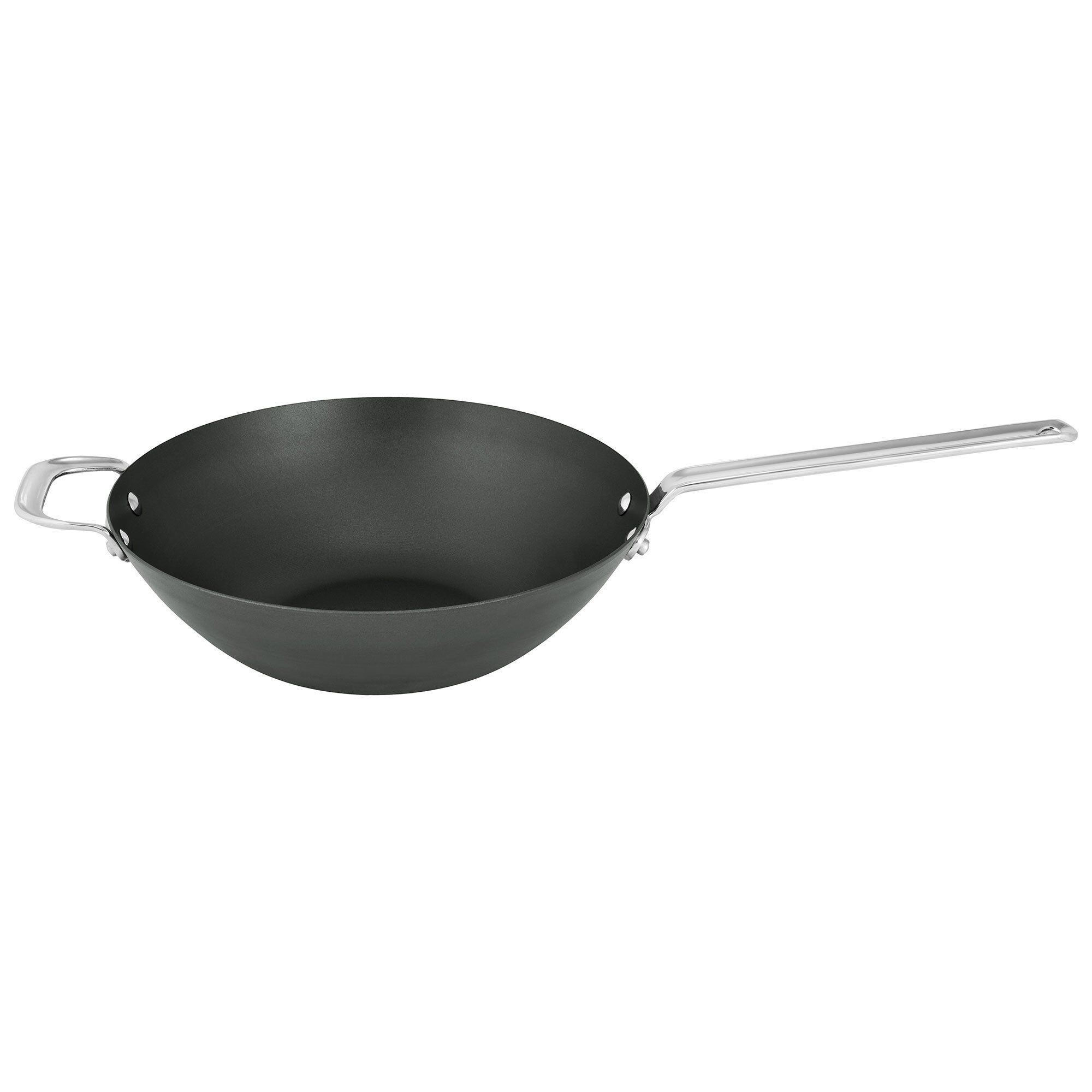 Black Iron Wokpande Kulstofstål 30 Cm