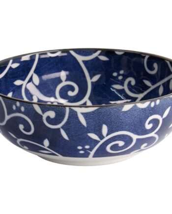 Blue Karakusa Skål ø20 Cm  Blå Hvid