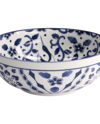 Blue Maizuru Skål ø20 Cm  Blå Hvid