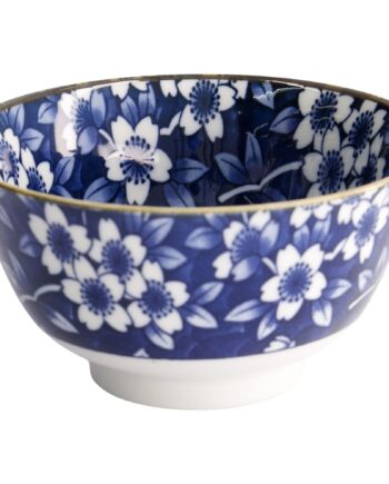Blue Sakura Skål ø13 Cm  Blå Hvid
