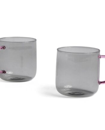 Borosilicate Krus   -pak  Lysgrå