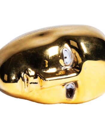 Brains When We Dance Skulptur  Guld