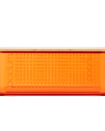 Brødkasse Med Bambuslåg Lille  Orange