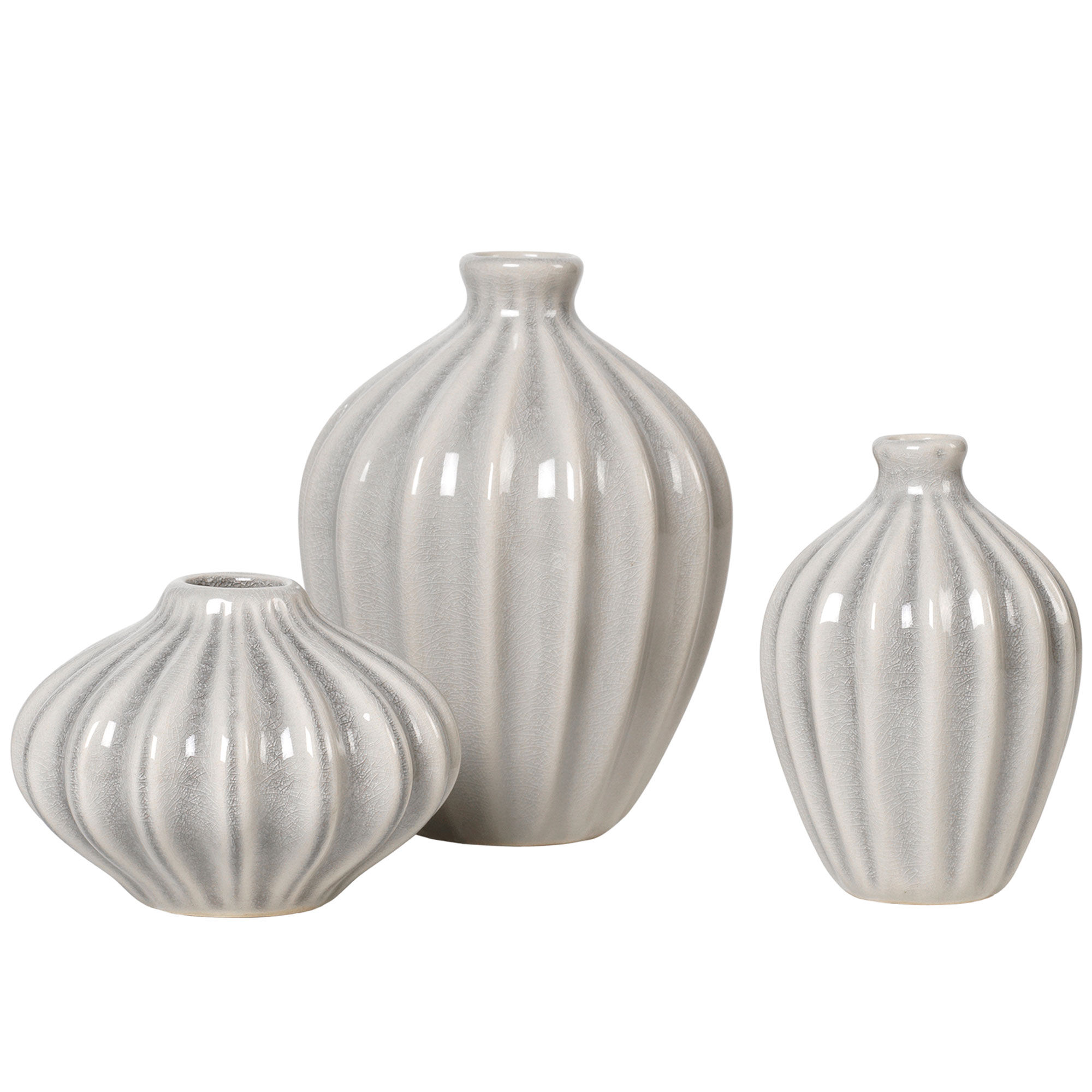 Broste Amalie Vase Rainy Day Grey Stk
