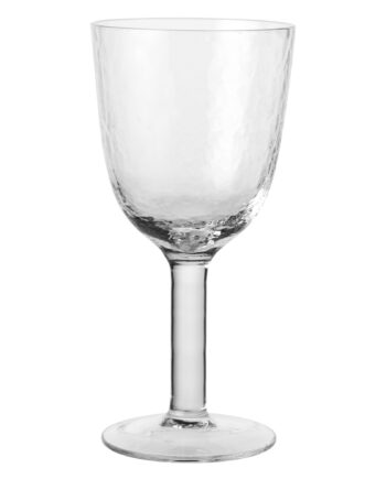 Broste Hammered Hvidvinsglas  Klar