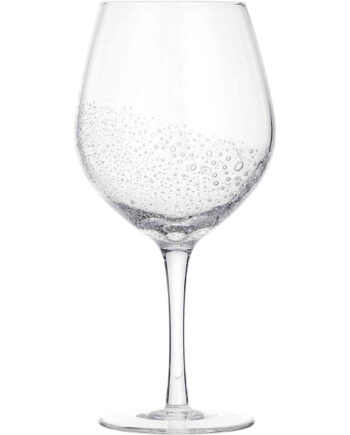 39 Bubble 39  Mundblæst Rødvinsglas
