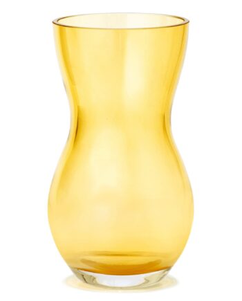 Calabas Vase  16 Cm  Amber