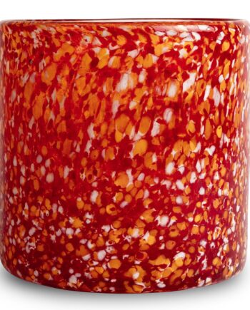 Calore Fyrfadsstage Medium  Rød Orange