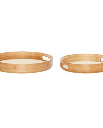 Canvas Rund Bakke   Stk  Beige Natur