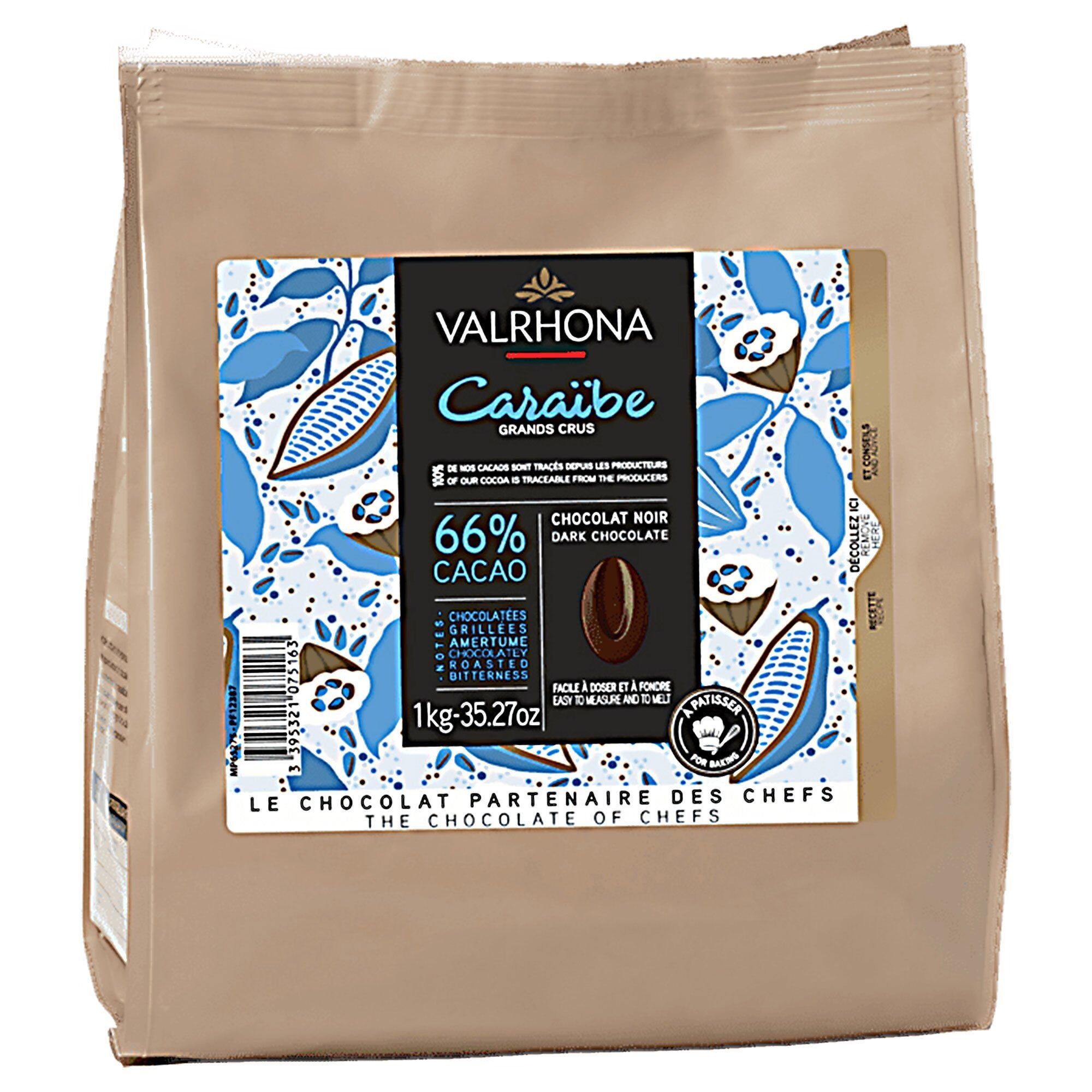 Caraibe 66 Mørk Chokolade Kg