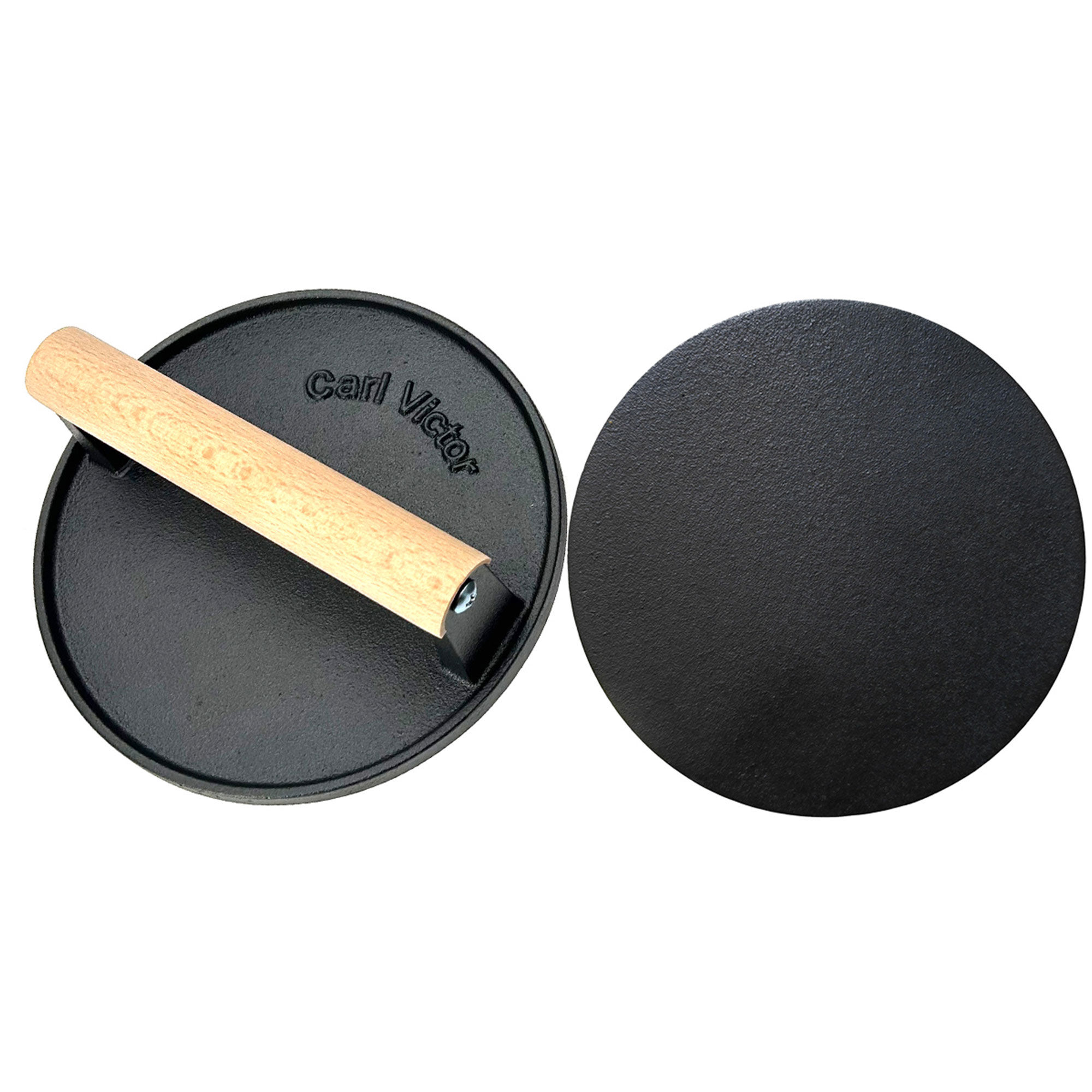 Carl Victor Smash Burger Grillpresser 17 Cm Glat