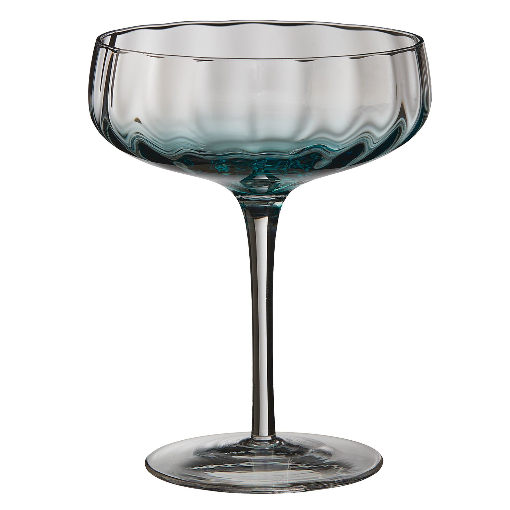 Champagne Cocktailglas Blå