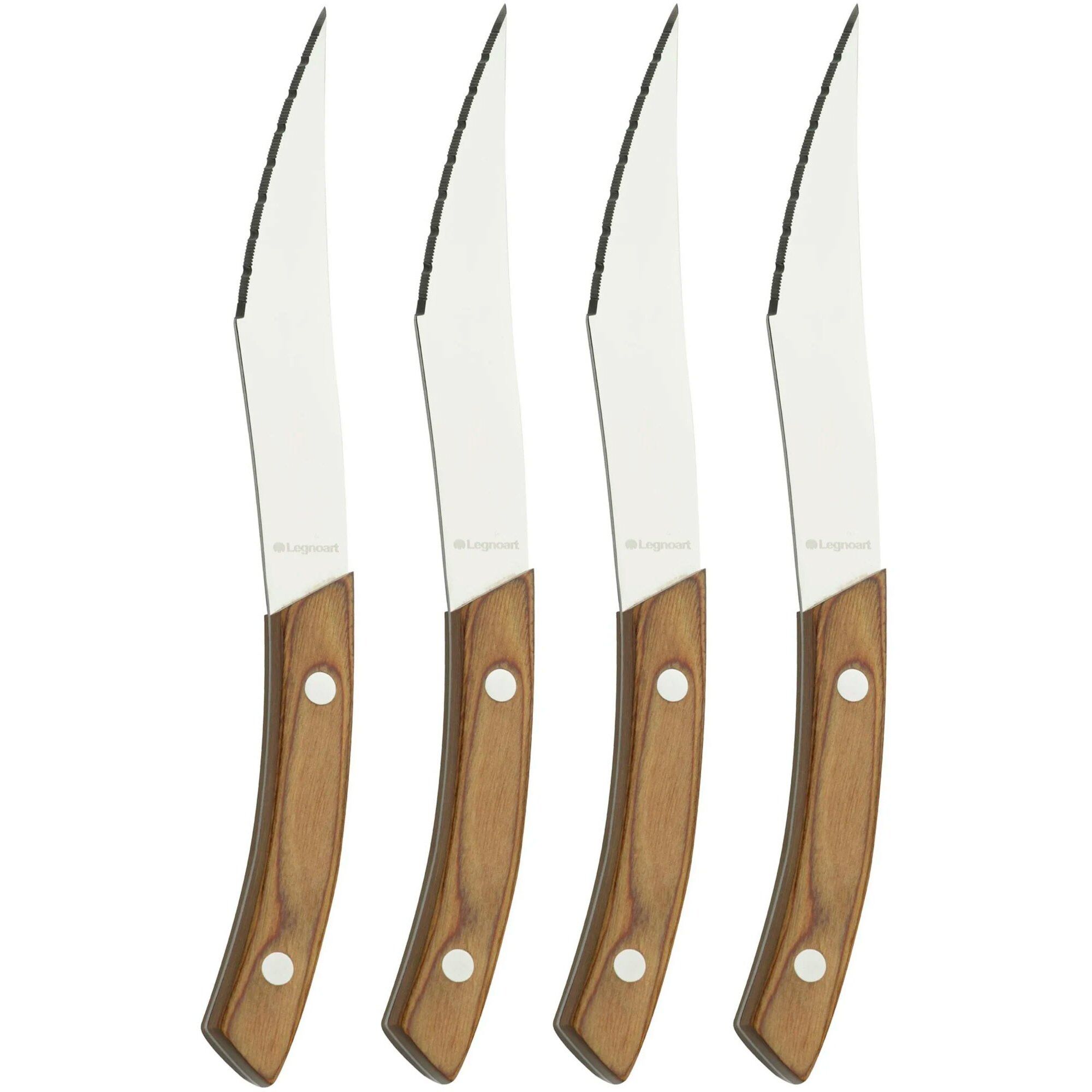Ck40a Napoli Pizza- Og Steakknive Lyst Træ Stk