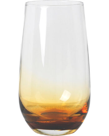 55 Cl  Amber Mundblæst Drikkeglas