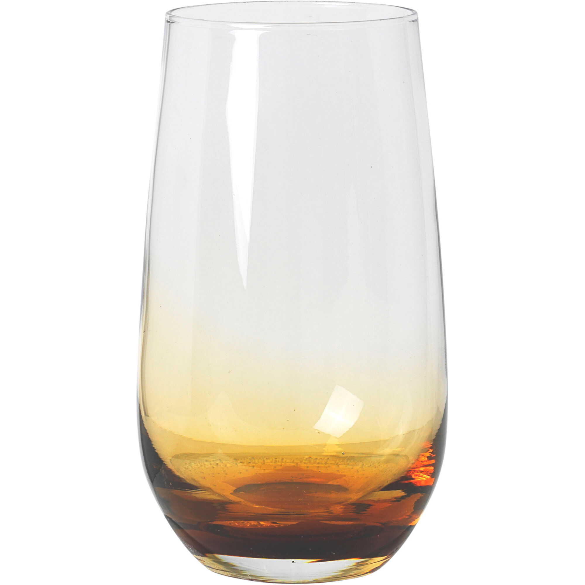 55 Cl Amber Mundblæst Drikkeglas