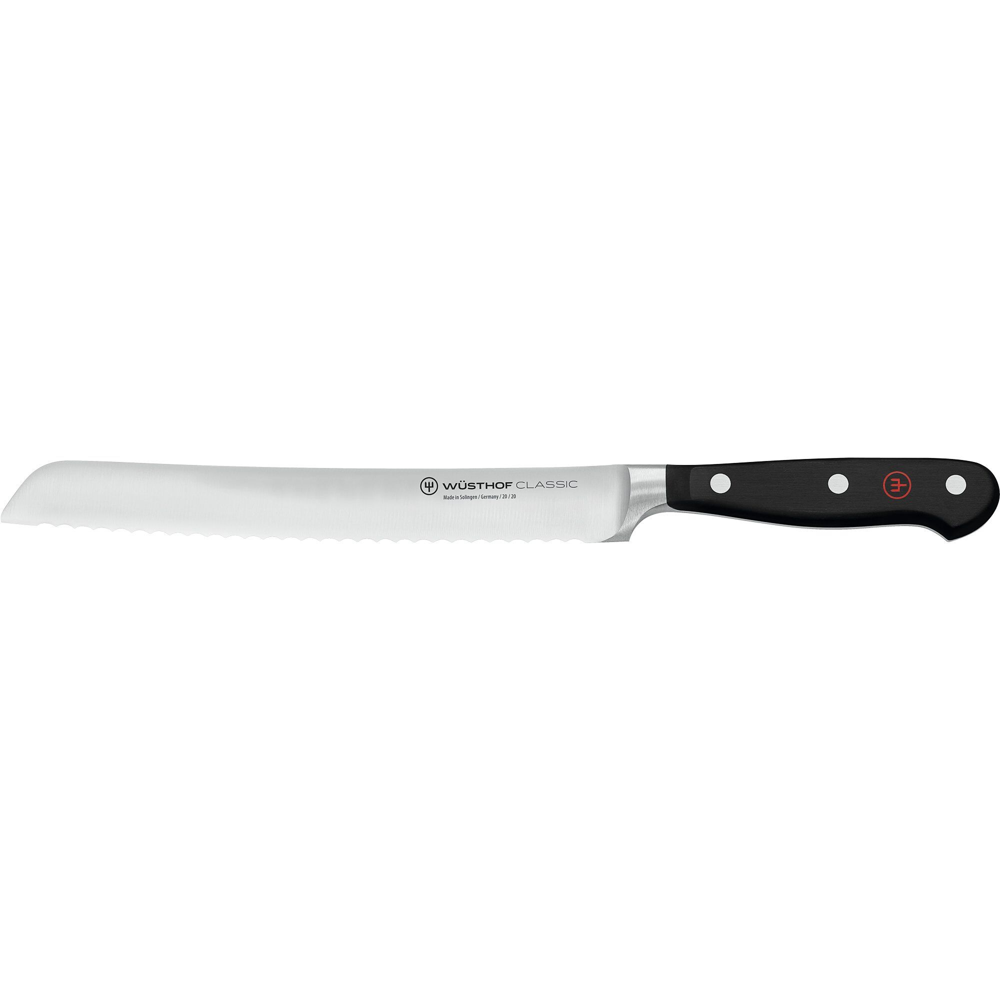Classic Brødkniv 20 Cm Sort Stål