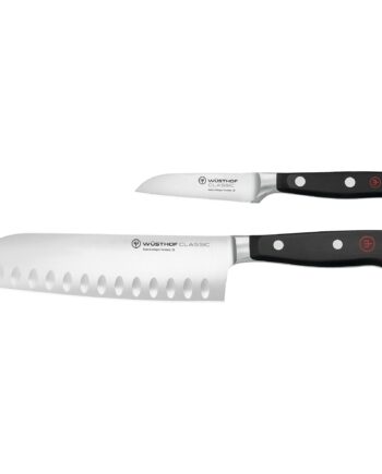 Classic Knivsæt   Dele  Santoku- Og Urtekniv