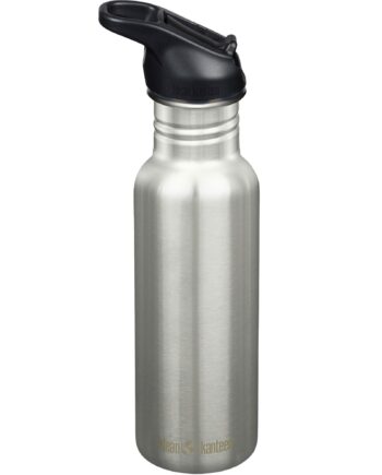 Classic Narrow Flip Sport Vandflaske 532 Ml  Børstet Stål