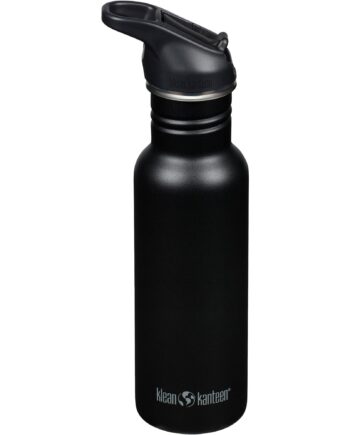 Classic Narrow Flip Sport Vandflaske 532 Ml  Sort