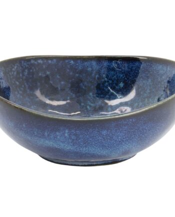 Cobalt Blue Oval Skål 14 Cm