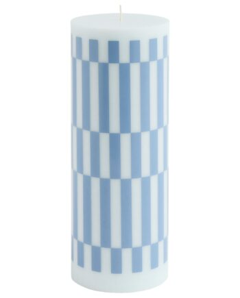Column Lys Large  Light Blue Dusty Blue Check