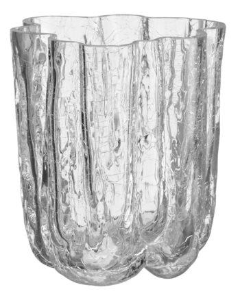 Crackle Vase 12   Cm  Klar
