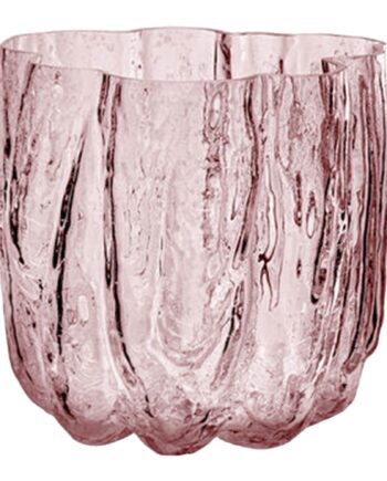 Crackle Vase 12   Cm  Rosa