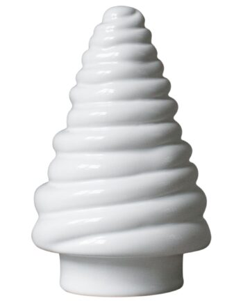 Curl Tree Pyntegran  13 Cm  Shiny White