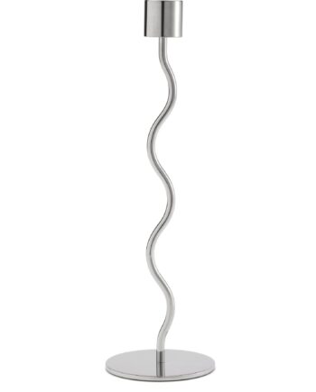 Curved Lysestage 26 Cm  Rustfrit Stål